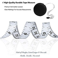 Load image into Gallery viewer, 3m/120&quot; Tape Measure Body Measuring Tape for Body Cloth Tape Measure for Sewing Fabric Tailors Medical Measurements Tape Dual Sided Leather Tape Measure Retractable (Black, 1 Pack)
