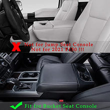 Load image into Gallery viewer, JDMCAR Center Console Cushion Compatible with 2015-2020 Ford F150 Accessories, Customized PU Leather Armrest Cover Center Console Protector (Fits Bucket Seat Only)
