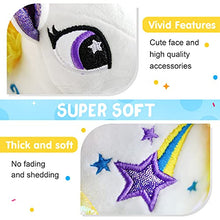 Load image into Gallery viewer, Houwsbaby Light Up Stuffed Unicorn Glow at Night Soft Horse LED Plush Toy Glitter Gift for Kids Boys Girls Companion Pet Holiday Birthday, 14'' (White)
