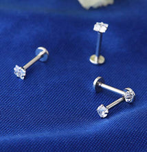 Load image into Gallery viewer, Udalyn 20 Pcs Stainless Steel Labret Studs Lip Rings for Men Women Nose Studs Cartilage Earrings Tragus Helix Piercing Jewelry 16G
