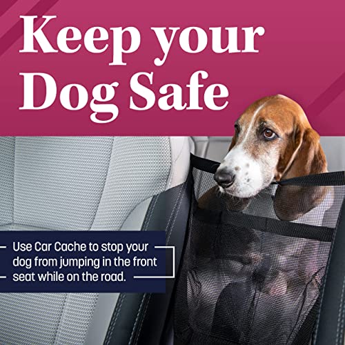 Load image into Gallery viewer, Car Cache Purse Holder for Car - Net Pocket Organizer for Handbag Storage Between Seats - Dog Car Barrier - Car Accessories for Women - Black
