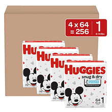 Load image into Gallery viewer, Huggies Snug &amp; Dry Baby Diapers, Size 1, 256 Ct, One Month Supply
