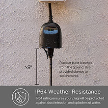 Load image into Gallery viewer, Kasa Outdoor Smart Dimmer Plug, IP64 Plug- in Dimmer for Outdoor String Lights, Compatible with Alexa, Google Assistant &amp; SmartThings, Long Wi-Fi Range 2.4Ghz, No Hub Required, ETL Certified(KP405)
