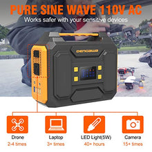 Load image into Gallery viewer, DenGaWa Portable Power Station 250Wh, Laptop Charger Lithium Battery Power Supply with 110V/250W Pure Sine Wave AC Output, DC USB Ports for Outdoors Camping Home Emergency
