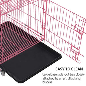 kkkki Luxury 3-Tier Cat Ferret Cage Portable Cat Home Fold Pet Cat Cage Playpen