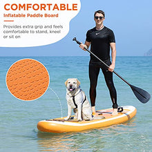 Load image into Gallery viewer, 10’10”x30”x6”, 308lbs Capacity, All-around Inflatable Stand Up Paddle Board - Stable, Versatile, Durable and Lightweight SUP for All Skill Levels, Paddleboard Accessories &amp; Carry Bag Included (Orange)
