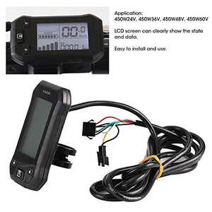 Hlyjoon LCD Display Motor Controller Motor Speed Controller E-Bike Scooter Electric Bicycle Accessories