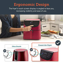 Load image into Gallery viewer, COSORI Air Fryer(100 Recipes, Rack &amp; 4 Skewers),3.7QT Electric Hot Air Fryers Oven Oilless Cooker, 11 Presets, Preheat &amp; Shake Reminder, LED Touch Digital Screen, Nonstick Basket, 1500W, Red
