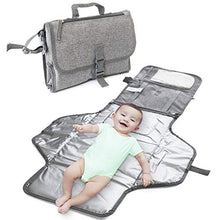 Load image into Gallery viewer, ISAMANNER Changing Pad - Portable Changing Pad, Baby Changing Pad, Portable Diaper Mat, Diaper Changing Pad, Baby Changing Mat, Baby Travel Kits, Baby Shower Gift, Travel Changing Pad with Pillow
