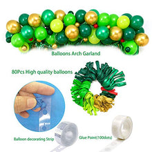 Load image into Gallery viewer, Dinosaur Birthday Party Decorations&amp;Balloons Arch Garland Kit(Gold,Green),Dinosaurs Balloons,Happy Birthday Balloons,Curtains,for Dino Themed Kid's Party,Shower,Celebration.
