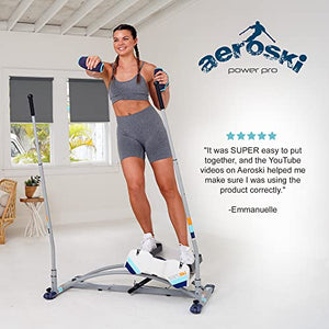 Aeroski Power Pro Home Fitness, The Most Fun Cardio Machine for a Total-Body Workout. Low Impact Plyometric Training. Free Fitness App, Coach-Led Live Classes and Virtual Reality Goggles.