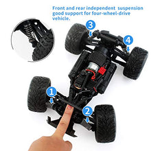 Load image into Gallery viewer, Rc Car, 1:16 Scale 2.4G 4WD Remote Control Off Road Truck with 2 Rechargeable Batteries, 36km/h High-Speed Off-Road Bigfoot Truck RC Car G172, RC Electronic Monster Hobby Truck Racing car for Kids A
