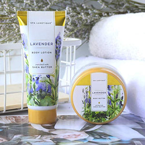 Spa Luxetique Spa Gift Baskets for Women, Lavender Bath Gift Basket, Bath Gifts for Women, Luxury 10 Pcs Home Bath Set Includes Bath Bombs, Body Lotion, Bubble Bath. Best Gift Set for Women or Men.