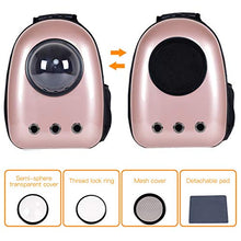 Load image into Gallery viewer, Giantex Astronaut Pet Cat Dog Puppy Carrier Travel Bag Space Capsule Backpack Breathable (Golden)
