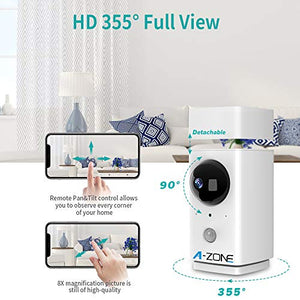 Indoor Camera with Sensor Light, 1080P HD Wireless Smart Home Security Camera Wifi Camera with Night Vision, 2-Way Audio Person Detection Pet Camera Nanny Cam Baby Monitor, Support Local/Cloud Storage