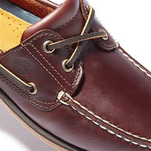 Load image into Gallery viewer, Timberland Men's Classic 2-Eye Boat Shoe, Rootbeer/Brown, 10 M

