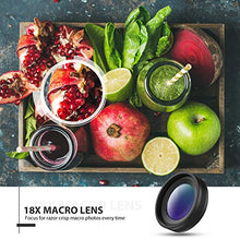 Load image into Gallery viewer, Phone Camera Lens, AOMAIS Pro Camera Lens Kit Compatible with iPhone/Samsung/Google Pixel etc, Macro and Wide Angle Lens with LED Light, Quick-Release Lanyard &amp; Travel Case

