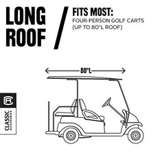 Load image into Gallery viewer, Classic Accessories Fairway Golf Cart Travel Enclosure, Khaki, Long Roof
