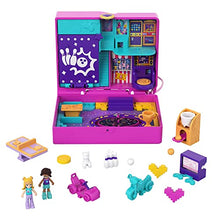 Load image into Gallery viewer, Polly Pocket Race &amp; Rock Arcade Compact, Gaming Theme with Micro Polly &amp; Shani Dolls, 5 Reveals &amp; 12 Accessories, Pop &amp; Swap Feature, Great Gift for Ages 4 Years Old &amp; Up

