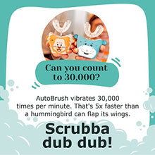 Load image into Gallery viewer, AutoBrush Pro Kids Whole Mouth Electric Toothbrush with 28,000 Nylon Bristles - Makes Brushing Fun and Establishes Healthy Oral Care Habits (Single-Sided, Zebra, Ages 3-5)
