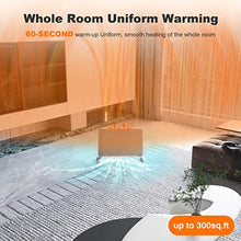 Load image into Gallery viewer, Ballu Infrared Space Heater for Indoor Use，1500W Full Room Quiet Heating With TFT Display，24h Timer，Eco，Auto Thermostat，Standing/Wall Mount，Electric Portable Panel Heater for Bedroom，Office
