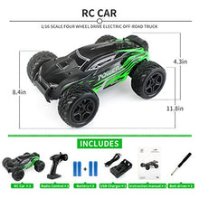 Load image into Gallery viewer, Rc Car, 1:16 Scale 2.4G 4WD Remote Control Off Road Truck with 2 Rechargeable Batteries, 36km/h High-Speed Off-Road Bigfoot Truck RC Car G172, RC Electronic Monster Hobby Truck Racing car for Kids A
