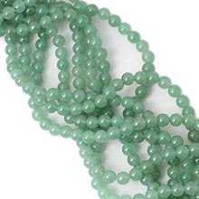Load image into Gallery viewer, Qiwan 45PCS 8mm Green Aventurine Loose Beads Natural Stone Beads for Jewelry Making DIY,1 Strand 15"
