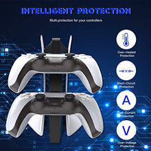 Load image into Gallery viewer, NexiGo PS5 Accessories Holiday Bundle, DualSense Controller Charger Special Edition, PS5 Cooling Fan with LED Light, Horizontal Stand for Disc &amp; Digital Edition
