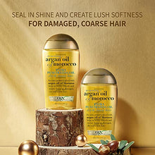 Load image into Gallery viewer, OGX Extra Strength Renewing + Argan Oil of Morocco Penetrating Hair Oil Treatment, Deep Moisturizing Serum for Dry, Damaged &amp; Coarse Hair, Paraben-Free, Sulfated-Surfactants Free, 3.3 fl oz
