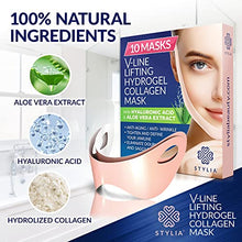 Load image into Gallery viewer, 10 Piece V Line Shaping Face Masks – Double Chin Reducer - Lifting Hydrogel Collagen Mask with Aloe Vera – Anti-Aging and Anti-Wrinkle Band - Contouring, Slimming and Firming Face Lift Sheet
