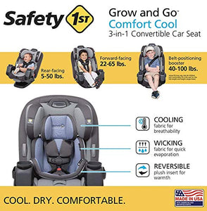 Safety 1st Grow and Go Comfort Cool 3-in-1 Convertible Car Seat, Tide Pool