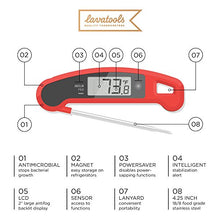 Load image into Gallery viewer, Lavatools Javelin PRO Duo Ambidextrous Backlit Professional Digital Instant Read Meat Thermometer for Kitchen, Food Cooking, Grill, BBQ, Smoker, Candy, Home Brewing, Coffee, and Oil Deep Frying
