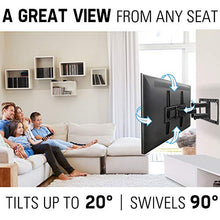 Load image into Gallery viewer, Mounting Dream TV Mount Full Motion for Most 26-55 Inch Flat Screen TVs, TV Wall Mount Bracket with Articulating Dual Arms Bear Up to VESA 400x400mm and 99 lbs - Tilt, Swivel and Rotation
