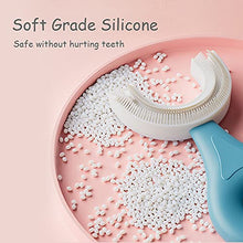 Load image into Gallery viewer, soobei Kids U-Shaped Toothbrush ,Food Grade Soft Silicone Brush Head, 360° Oral Teeth Cleaning Design for Toddlers and Children
