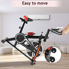 Load image into Gallery viewer, Exercise Bike Recumbent Cycle Bike Trainer Indoor Cycling Bike Stationary with LCD Display and Bottle Holder Static Spin Exercise &amp; Fitness Equipment for Home Office Cardio Workout Bike Training
