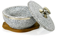 Load image into Gallery viewer, Spiceberry Home Large Granite Dolsot/Haradha Bowl with Lid, 1 Quart
