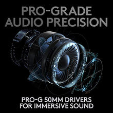 Load image into Gallery viewer, Logitech G PRO X Wireless Lightspeed Gaming Headset with Blue VO!CE Mic Filter Tech, 50 mm PRO-G Drivers, and DTS Headphone:X 2.0 Surround Sound
