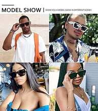 Load image into Gallery viewer, Retro Millionaire Sunglasses Square Metal punk Rock Hip hop Sunglasses men women
