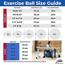 Load image into Gallery viewer, URBNFit Exercise Ball (Multiple Sizes) for Fitness, Stability, Balance &amp; Yoga Ball - Workout Guide &amp; Quick Pump Included - Anti Burst Professional Quality Design
