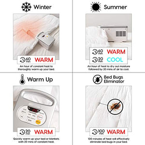 IRIS USA, Inc. BLW-C2 Blanket Warmer With Shoe Dryer Attachment, White