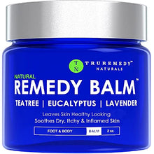 Load image into Gallery viewer, Remedy Tea Tree Oil Balm - Cream for Athletes Foot, Jock Itch, Ringworm, Eczema, Nail Issues, Rash, Skin Irritation - Ointment for Dry, Itchy Skin - Foot &amp; Body Balm with Lavender &amp; Eucalyptus - 2 Oz
