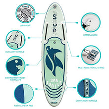 Load image into Gallery viewer, FunWater SUP Inflatable Stand Up Paddle Board Ultra-Light Inflatable Paddleboard with ISUP Accessories,Fins,Adjustable Paddle, Pump,Backpack, Leash, Waterproof Phone Bag,Kayak Seat
