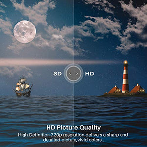 Caixun C24 24-Inch 720P Basic LED HD TV- Flat Screen Television Built-in HDMI,USB,VGA,Earphone,Optical Ports - Refresh Rate 60Hz (2020 Model)