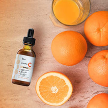 Load image into Gallery viewer, KIZZ Vitamin C Serum - Facial Skin Care Formulated with Hyaluronic Acid, Vitamin E, Aloe, Jojoba Oil &amp; Witch Hazel - For Brightening &amp; Moisturizing Skin - Helps Lift Fine Lines, Wrinkles - 2 fl. Oz
