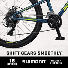 Load image into Gallery viewer, Mongoose Switchback Kids Mountain Bike, Navy Blue, 20-Inch Wheels
