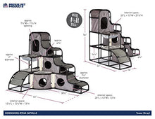 Load image into Gallery viewer, Prevue Pet Products Prevue Pet Products Catville Tower Gray 7240, Gray
