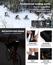 Load image into Gallery viewer, FEIXIANG Cycling Pants for Men, 3D Padded Long Bike Compression Tights MTB Legging Trousers Road Bicycle Mountain Riding Wear (Fleece Blue, Medium)
