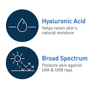 CeraVe Moisturizing Lotion SPF 30| Sunscreen and Face Moisturizer with Hyaluronic Acid & Ceramides | Oil Free | 1.7 Ounce