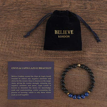 Load image into Gallery viewer, Believe London Onyx Gemstone Bracelet Healing Bracelet Chakra Bracelet Anxiety Crystal Natural Stone Men Women Stress Relief Reiki Yoga Diffuser Semi Precious
