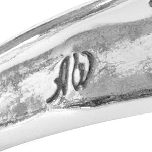 American West Sterling Silver Sleeping Beauty Turquoise Gemstone Leaf Ring Size 07